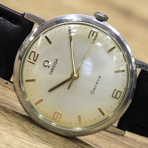 OMEGA - GENEVE. Vintage Swiss Watch &quot;OMEGA&quot;, Cal. 601, Swiss wrist watch, Vintage Men&#39;s Watch, Mechanical watch 1960&#39;s, All stainless steel.