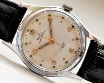 Rare VINTAGE SWISS Мen's Watch AUDAX - 17 Rubis, Bracelet Watch, Swiss made, Gents Watch, Swiss made watch, Dress watch, Gift for men's