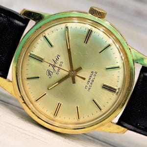 SWISS Vintage watch &quot;B. JOBIN&quot;-1965&#39;s, Cal. ST 96, 17 Jewels, sweep second, Swiss watch, Mechanical watch, Men&#39;s Watch, Unique  wrist watch