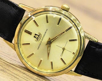 Swiss Vintage men's "WATCHES of SWITZERLAND" 1960's, 17 Jewels, Cal. AS 1560, Swiss watch, mechanical watch, Men's Watch, Unique Wrist watch