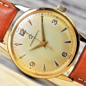 Rare Vintage Swiss Men's Watch "Eterna-Matic" - 17 Rubis, AUTOMATIC, VINTAGE WATCH, Gold Dress Watch, Swiss made watch, Cal. Eterna 1411U