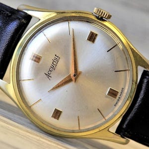 Swiss Men&#39;s Watch &quot;Accurist&quot; -1960&#39;s, 21 Jewels, Cal. Peseux, 320, SWISS WATCH, Mechanical Watch, MENS Watch, Unique Wrist watch, Men&#39;s gift