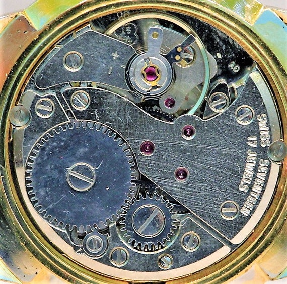 モッチー Montine of Switzerland, 17jewels-1960s, Mechanical Leather Watch