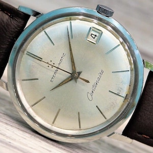 Rare watch 1959&#39;s, Swiss Vintage Watch &quot;ETERNA-MATIC&quot; 21 jewels, Automatic watch, Vintage Watch, Mechanical Watch, Men&#39;s Vintage Watch