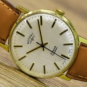 SWISS watch &quot;Rotary&quot;-1960&#39;s, Cal. AS 1900/01, 17 Jewels, Swiss watch, Mechanical watch, Men&#39;s Watch, Unique Wrist watch, Vintage men&#39;s watch