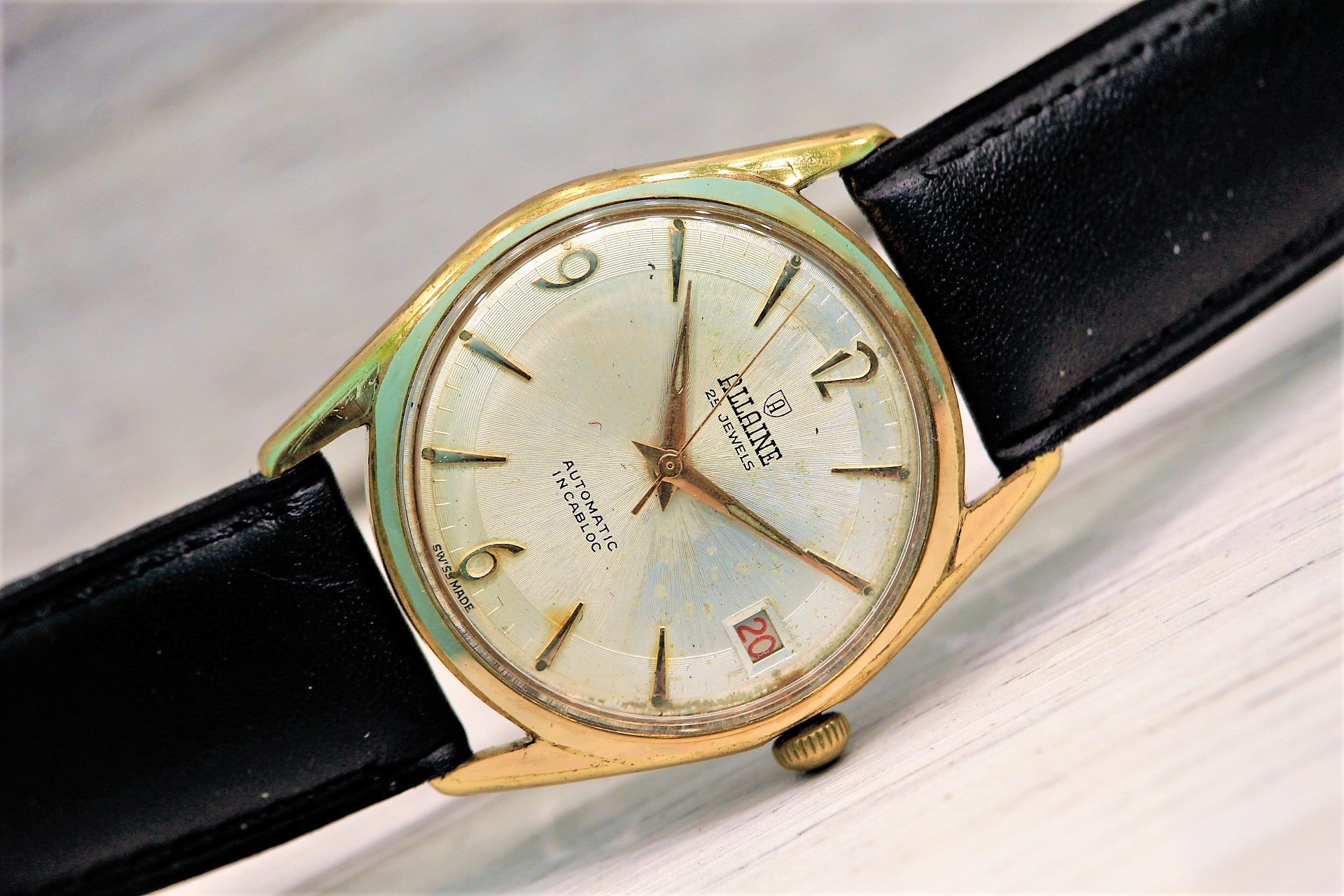 Vintage Watch ALLAINE 25 Jewels - Automatic, Men's Vintage Vintage Watch ALLAINE 25 Jewels - Automatic, Men's Vintage