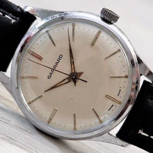 Rare GARRARD Watch, Vintage SWISS Мen&#39;s Watch Cal. ETA 2391, Bracelet Watch, Gents Watch, Swiss made watch, Dress watch, Gift for men&#39;s