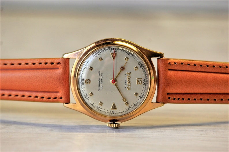 HELVETIA. Rare Vintage SWISS Watch 17 Jewes-1955s, Swiss Watch, Men's ...