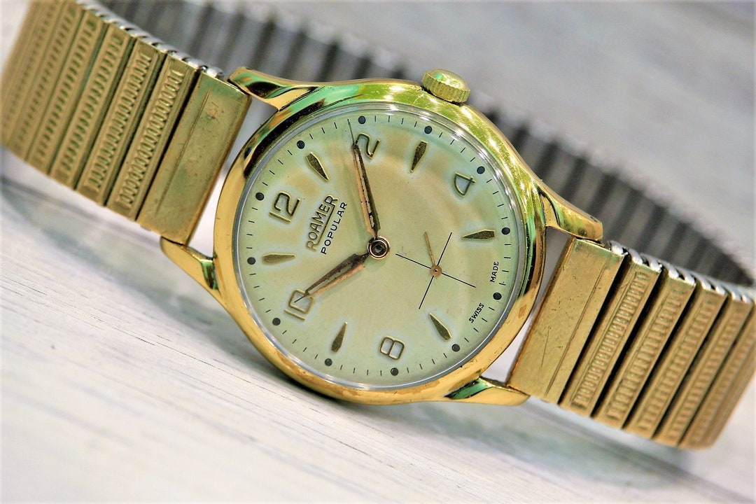 ROAMER POPULAR Swiss Watch 17 Jewels Swiss Mechanical Watch - Etsy