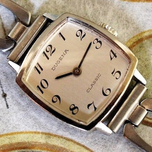 Vintage Women&#39;s Watch DUGENA, Ladies Watch 1960&#39;s , Dress watch, Women&#39;s Wrist Watch, Swiss Watch, Gift women, classical watch