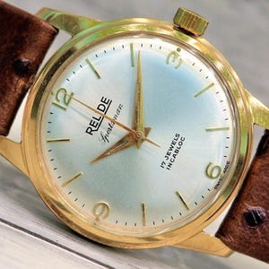 Vintage watch &quot;RELIDE&quot; - 17 Jewels, Men&#39;s Vintage Watch, Swiss watch Cal. Standard 1686 (AS 1686),Swiss watch, Mechanical watch, Wrist watch