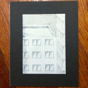 Handmade Original Building Print