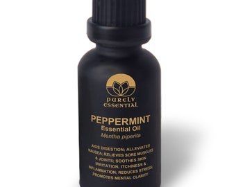 Purely Essential 30ml Peppermint Essential Oil - Pure, Therapeutic Grade Peppermint (Mentha peperita) Essential Oil