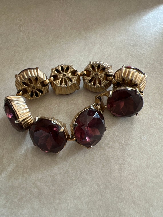 Vintage Purple Headlight Bracelet