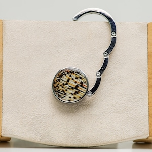 Purse Hook, Lionfish, Stainless Steel, Resin, Magnetic, Lightweight, Compact, Non Tarnish