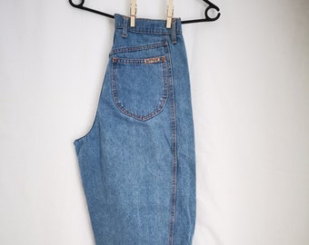 Womens Vintage 80's *Reworked* Light Blue High Waist Tapered  Harem Style Mom Jeans, size: 30" EUR 36 UK 10 US 6