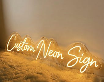 Insegna decorativa al neon personalizzata, decorazioni al neon per la casa, insegna al neon personalizzata, insegna da parete, insegna luminosa al neon, decorazioni per la stanza, insegne da parete estetiche, insegna per il soggiorno