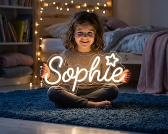 Custom Name Neon Sign, Kids Name Neon Sign, Neon Sign For Kids, Kids Room Decor, Neon Name Sign, Custom Neon Sign, Personalized Gift