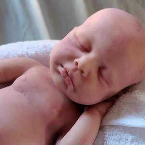 Custom Reborn Silicone Kit Lou Lou - 17&quot; or 45cm, Preemie or Newborn Size - Realistic Full Body Silicone Baby Doll