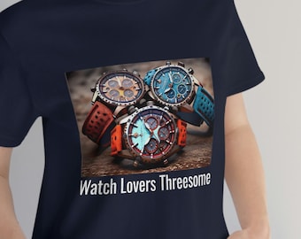 Add humor to your wardrobe with this hilarious watch-related t-shirt. Perfect for casual outings and as a cool gift for watch-loving pals