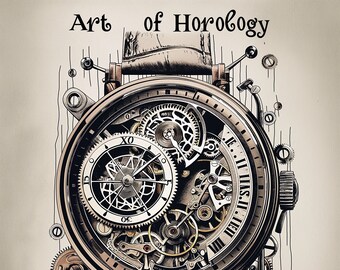 t-shirt artistique d'horlogerie mécanique | Chemise détaillée pour garde-temps