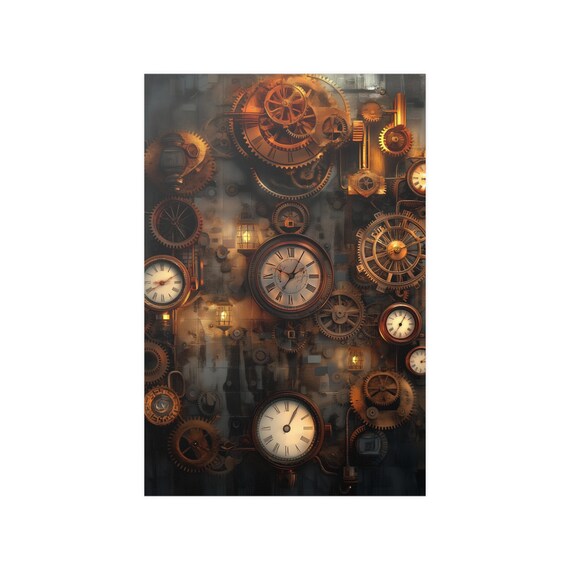 Art of Time - Clock and Watch Poster Series - Special Designed for those both Old and Young who are are fascinated with watches and clocks.