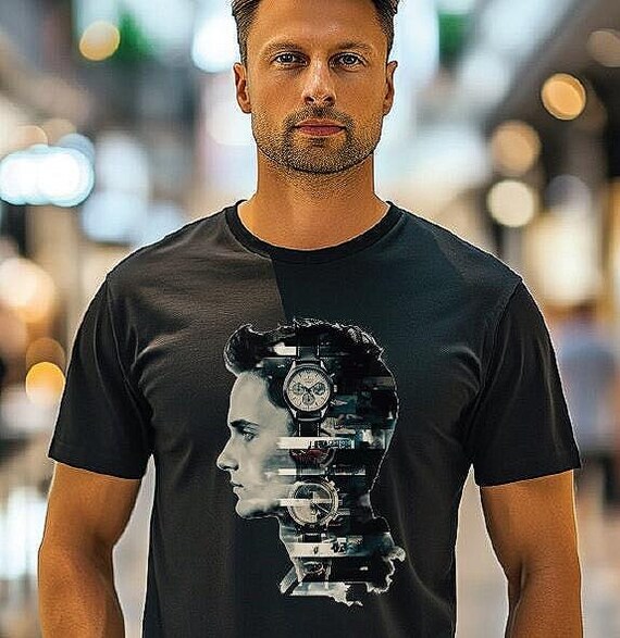 Silhouette of Time: Classic Watch Collage Tee, Dreaming of the Next Watch, Ultimate Watch Enthusiast T-Shirt!