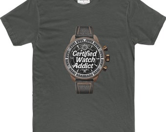 Zertifiziertes Uhrensüchtiges T-Shirt: Horologie Humor, Uhren Liebhaber Geschenk