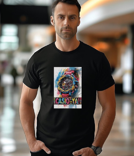 CASIO-YA! Watch Enthusiast T-Shirt. The Ultimate Casio Watch Lovers Graphic T-Shirt! Perfect gift for Casio watch Enthusiasts.
