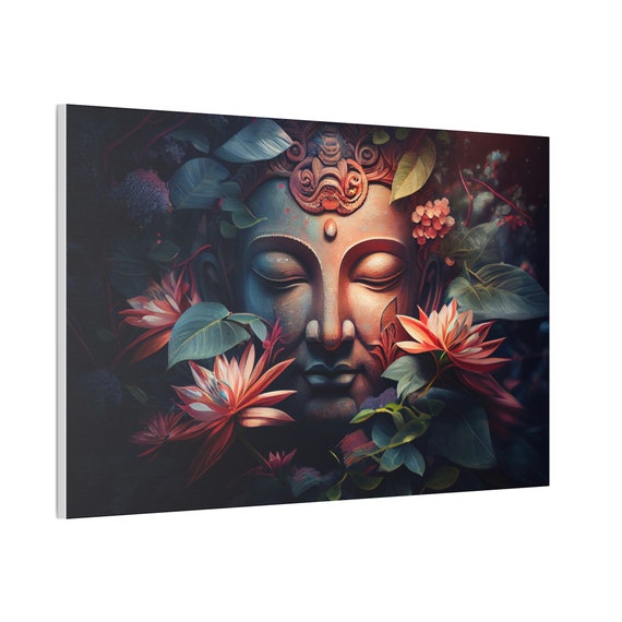 Buddha's Serenity Canvas Print - A Meditation Art for Peaceful Ambiance