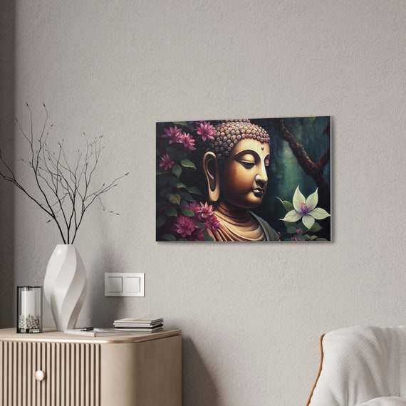 Buddha's Serenity Canvas Print - A Meditation Art for Peaceful Ambiance