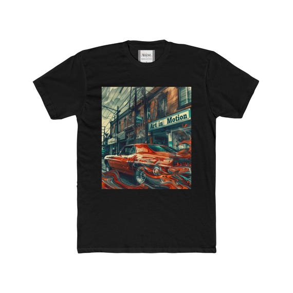 Vintage Muscle Car T-Shirt: Urban Art in Motion
