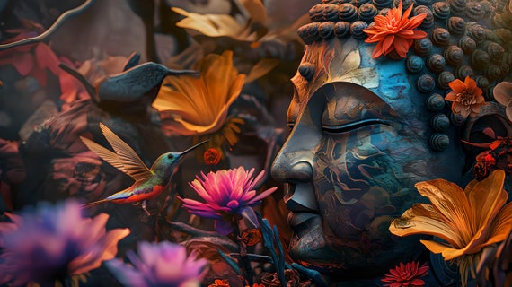 Spiritual Awakening: High-Resolution Buddha Imagery - These files capture the essence of Buddha as a symbol of peace.