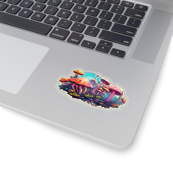 Mushroom Wonderland Sticker - a whimsical fantasy-inspired mushroom sticker that will transport you to a magical realm.
