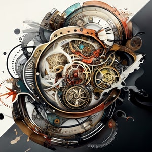 5 fichiers d'art de montre cool, art de la montre, montre l'art de la toile, montre l'œuvre d'art, art numérique, montres, horlogerie, impressions numériques, impressions artistiques, art abstrait