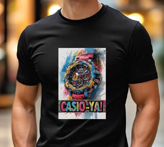 CASIO-YA! Watch Enthusiast T-Shirt. The Ultimate Casio Watch Lovers Graphic T-Shirt! Perfect gift for Casio watch Enthusiasts.