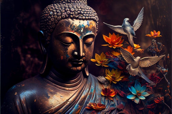 Artistic Enlightenment: Buddha's Serene Grace