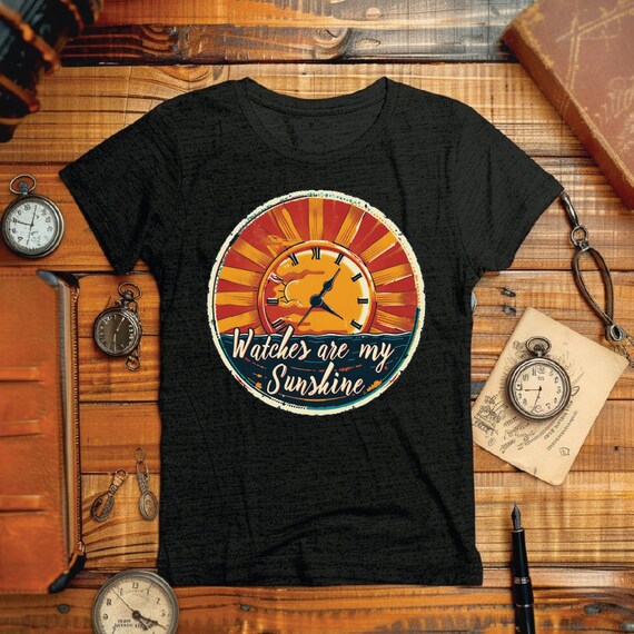 Vibrant Sun Watch Dial Tee: Perfect for Horology Enthusiasts and Art Lovers