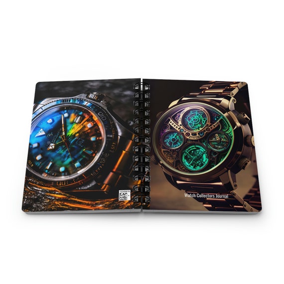 Custom Watch Journal: Log Your Watch Journey with Style | WatchesAndMore Original Art Collection | Perfect Gift for Watch Collectors!