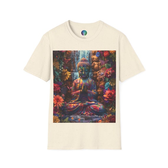 Vibrant Buddha - Beautiful Buddha T-Shirt, Buddhist, Buddhism, Yoga, Yoga Wear, Buddhist T-Shirt, Men's Gift, Women's Gift