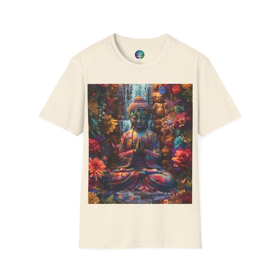 Vibrant Buddha - Beautiful Buddha T-Shirt, Buddhist, Buddhism, Yoga, Yoga Wear, Buddhist T-Shirt, Men's Gift, Women's Gift