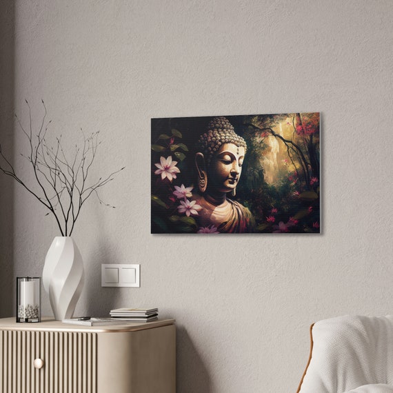 Buddha's Serenity Canvas Print - A Meditation Art for Peaceful Ambiance