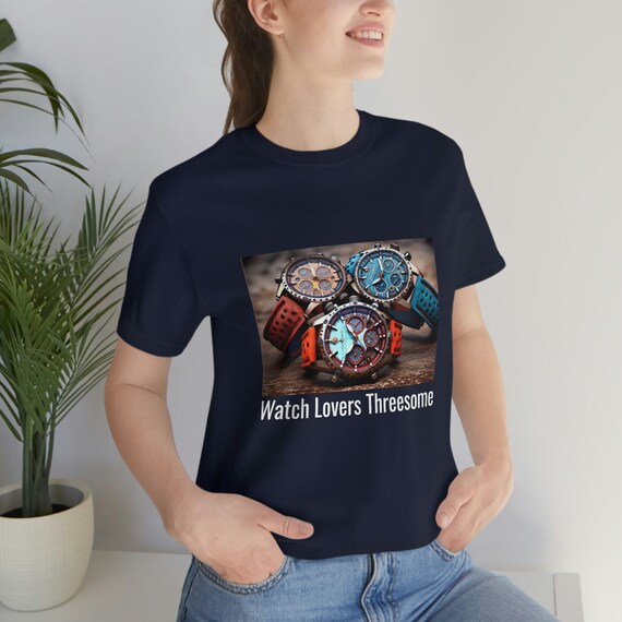 Add humor to your wardrobe with this hilarious watch-related t-shirt. Perfect for casual outings and as a cool gift for watch-loving pals
