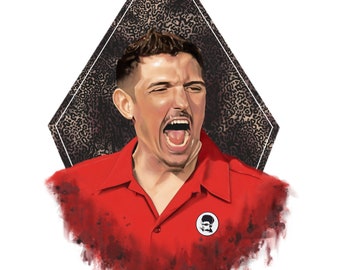 Andrew Schulz High-Quality Art Print Poster 50x70 Digital FanArt Portrait Stand-Up Hip-Hop Infamous Comedy - Helly Bounty