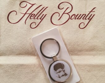 Branded Keyring Robust Rounded Metal Chrome Gift With Waterproof Logo - Helly Bounty