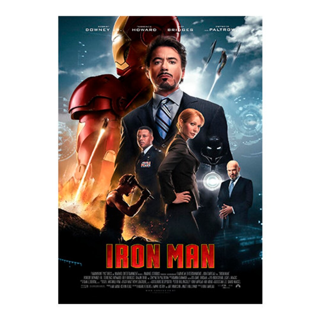 Iron Man Printable Digital Poster Wallart High Resolution Iron Man Home Decor Printable Art