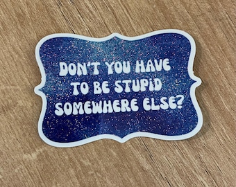 SpongeBob Quote Vinyl Decal - Sandy and Patrick