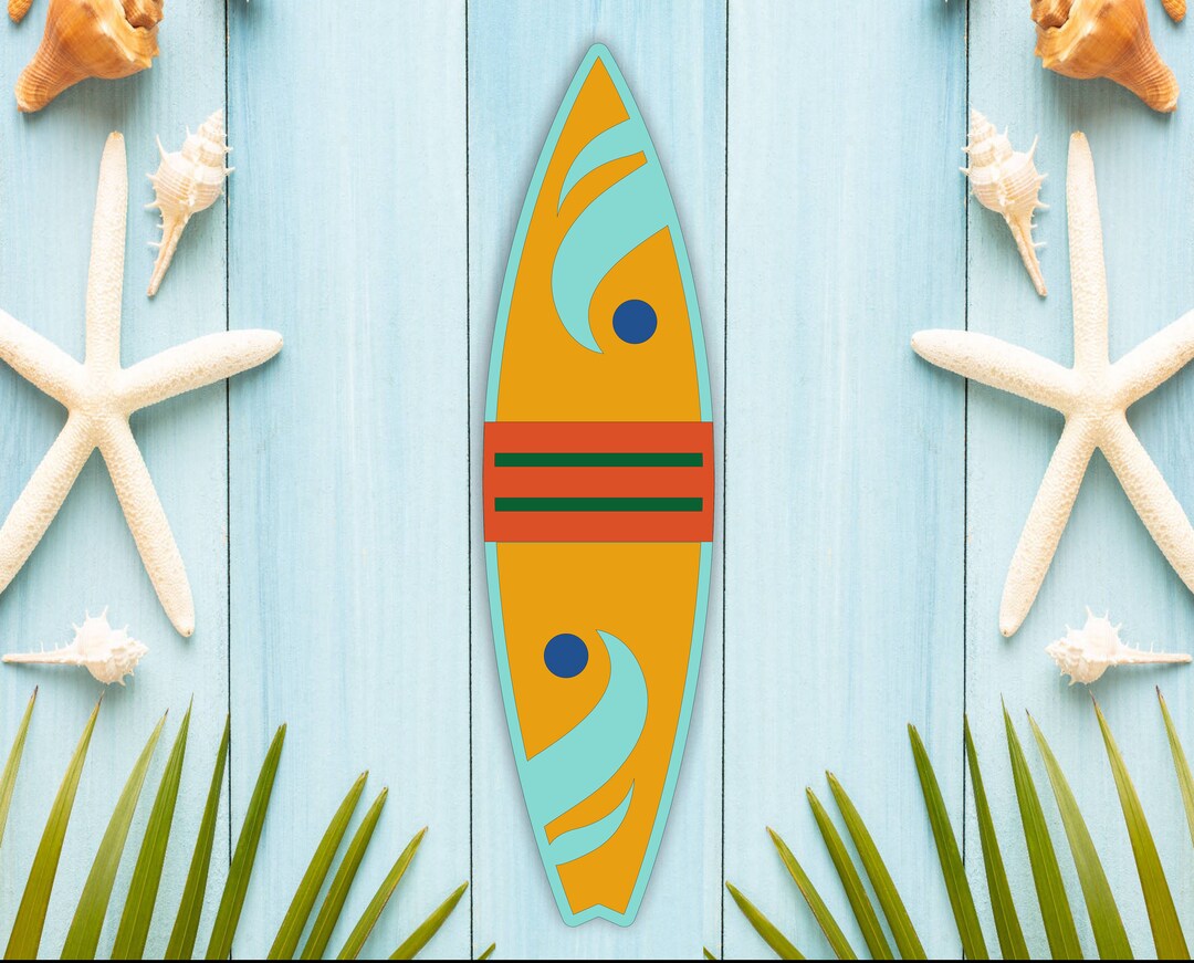 Surfboard Wooden Wall Art Unique Wooden Surfboard Wall Decor Etsy