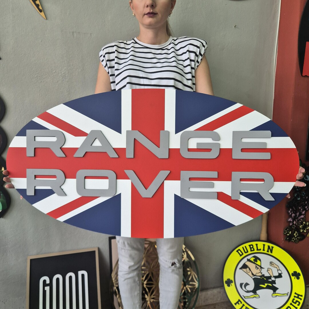 Range Rover Wall Decor, Range Rover United Kingdom Wood Sign, Range ...