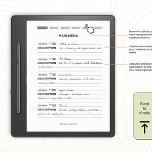 Cornell Notes for Kindle Scribe | Notebook Template | Writing Journal ...